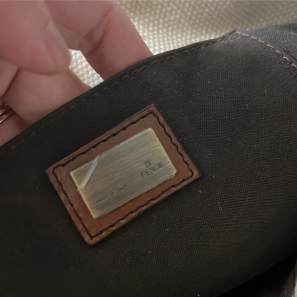 Fendi shoulder leather canvas bag - Picture 7 of 7